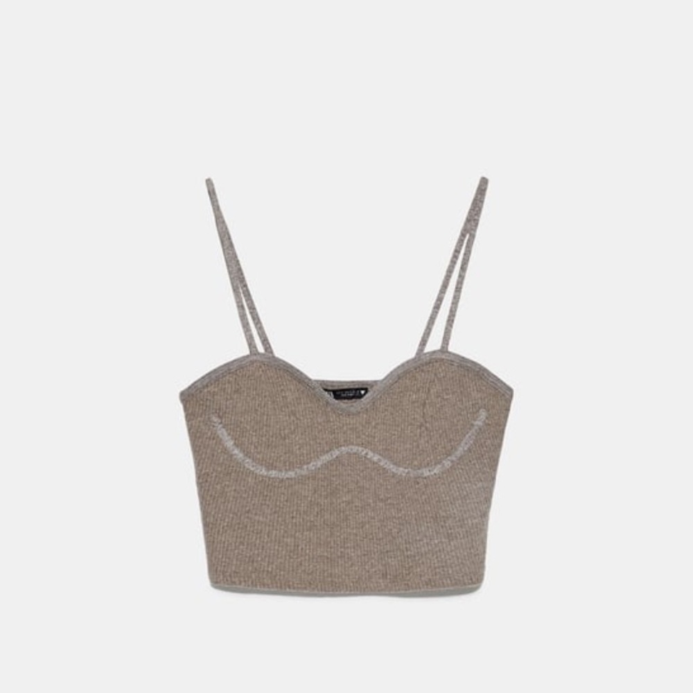 Zara ribbed top